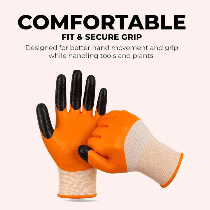 Dian Thorn Proof Nitrile Coated Gardening Gloves for Men & Women – thumb