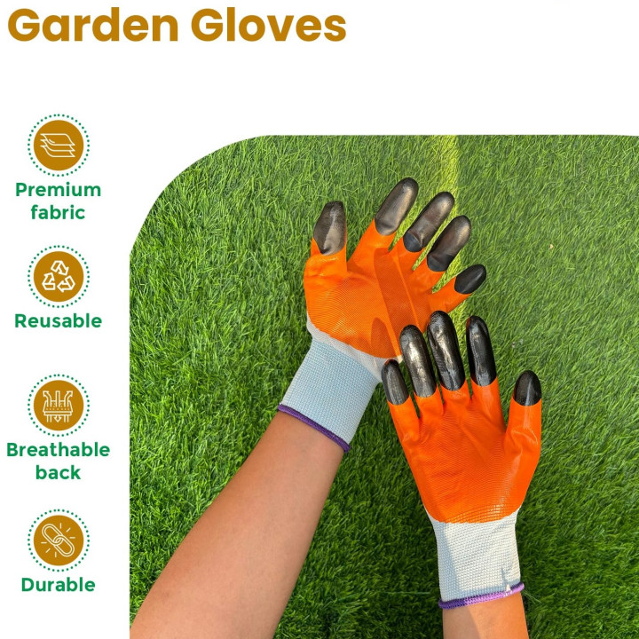 Dian Thorn Proof Nitrile Coated Gardening Gloves for Men & Women – thumb