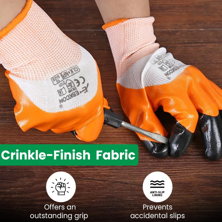 Dian Thorn Proof Nitrile Coated Gardening Gloves for Men & Women – thumb