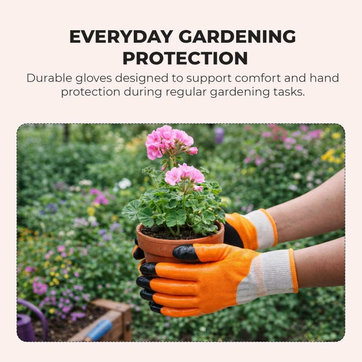Dian Thorn Proof Nitrile Coated Gardening Gloves for Men & Women – thumb