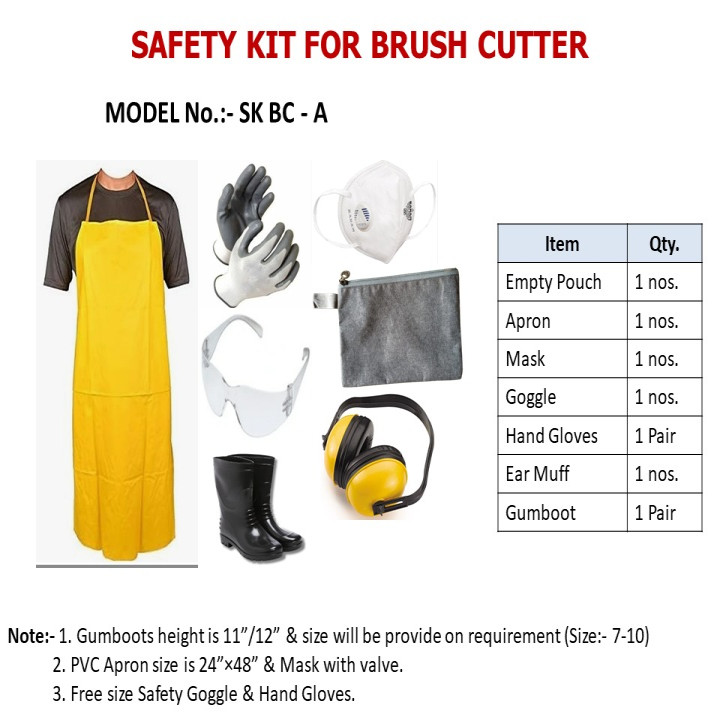 Safety Kit for Brush Cutter SK BC - B – Complete Operator Protection & Maintenance Kit – main view