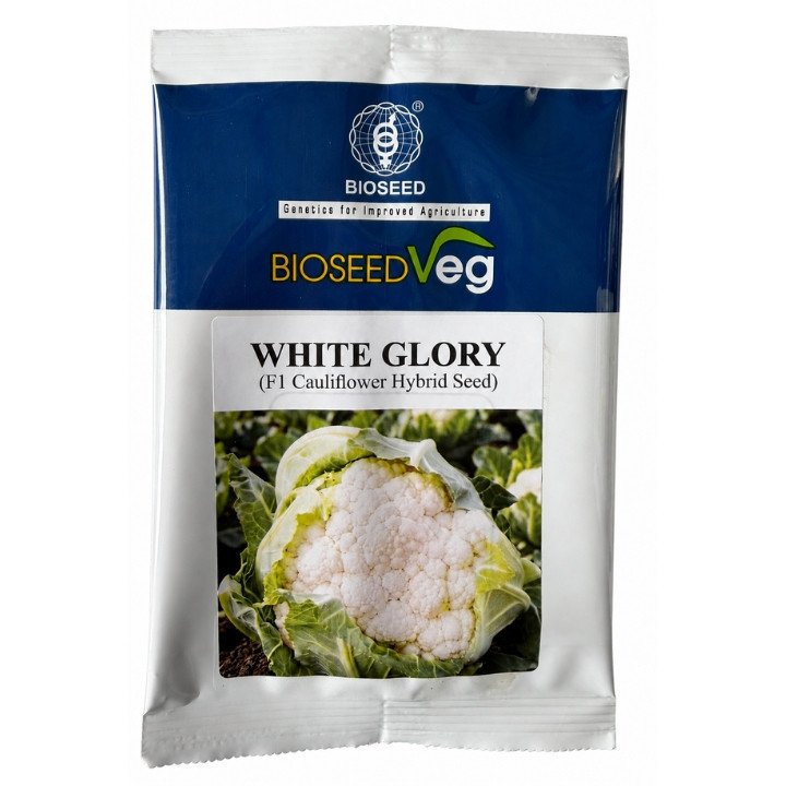 Bioseed Veg White Glory F1 Hybrid Cauliflower Seeds