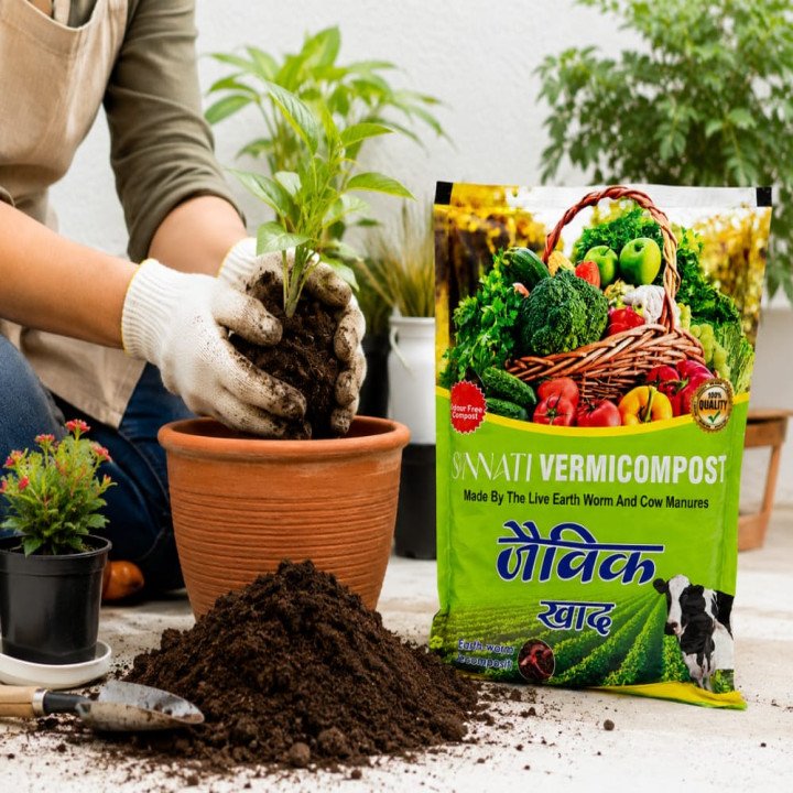 Unnati Organic Earthworm Vermicompost Organic Fertilizer – thumb