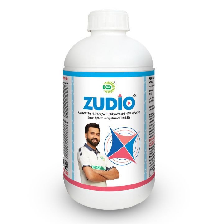 Dharmaj Crop Guard Zudio Fungicide - Azoxystrobin 4.8% + Chlorothalonil 40% SC