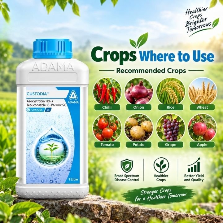 Adama Custodia Fungicide - Azoxystrobin 11% + Tebuconazole 18.3% w/w SC - image 3 of 5