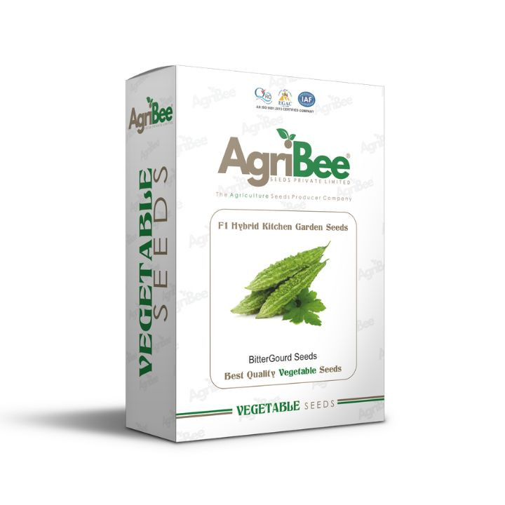 AgriBee F1 Hybrid Bitter Gourd Seeds for Kitchen Garden (Pack of 10 Seeds)