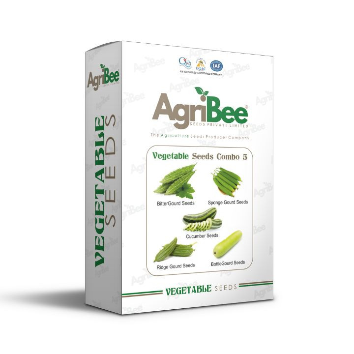 AgriBee Vegetable Combo 5 Seeds Pack