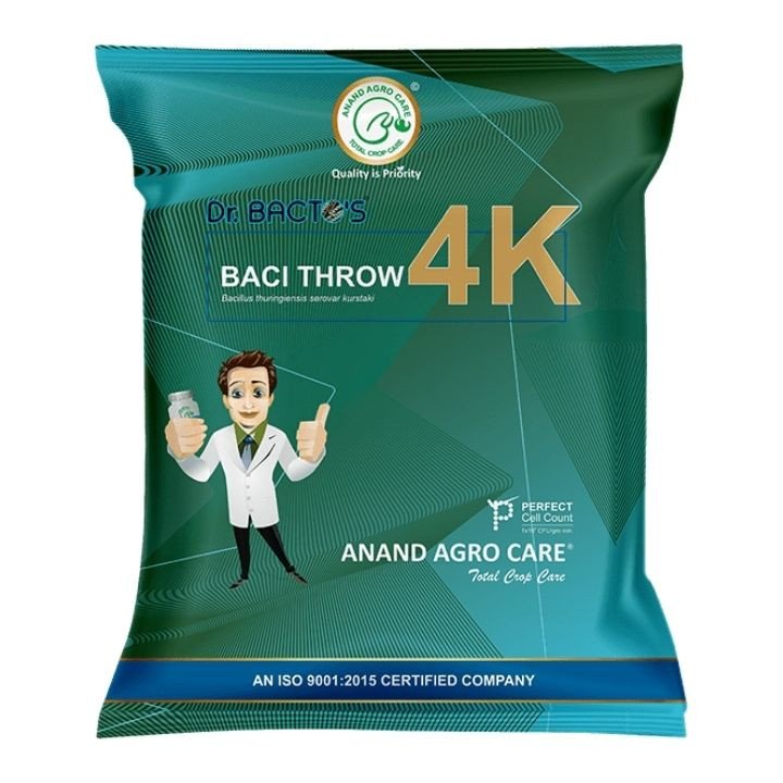 Anand Agro Dr. Bacto's Baci Throw 4K Bacillus Thuringiensis Kurstaki Bio Insecticide