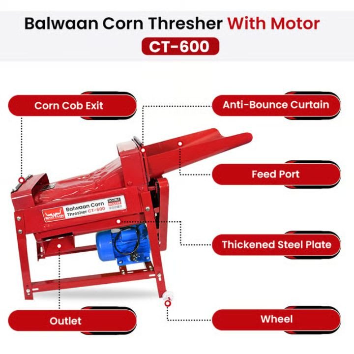 Balwaan Corn Thresher Double Roller (CT-600) – thumb