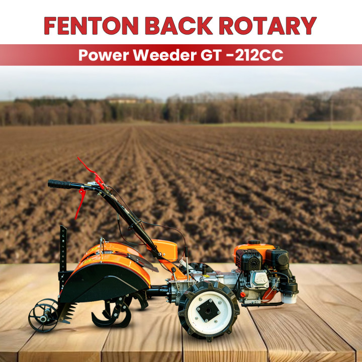 Fenton Krishi 7HP Back Rotary Power Weeder 212cc Petrol
