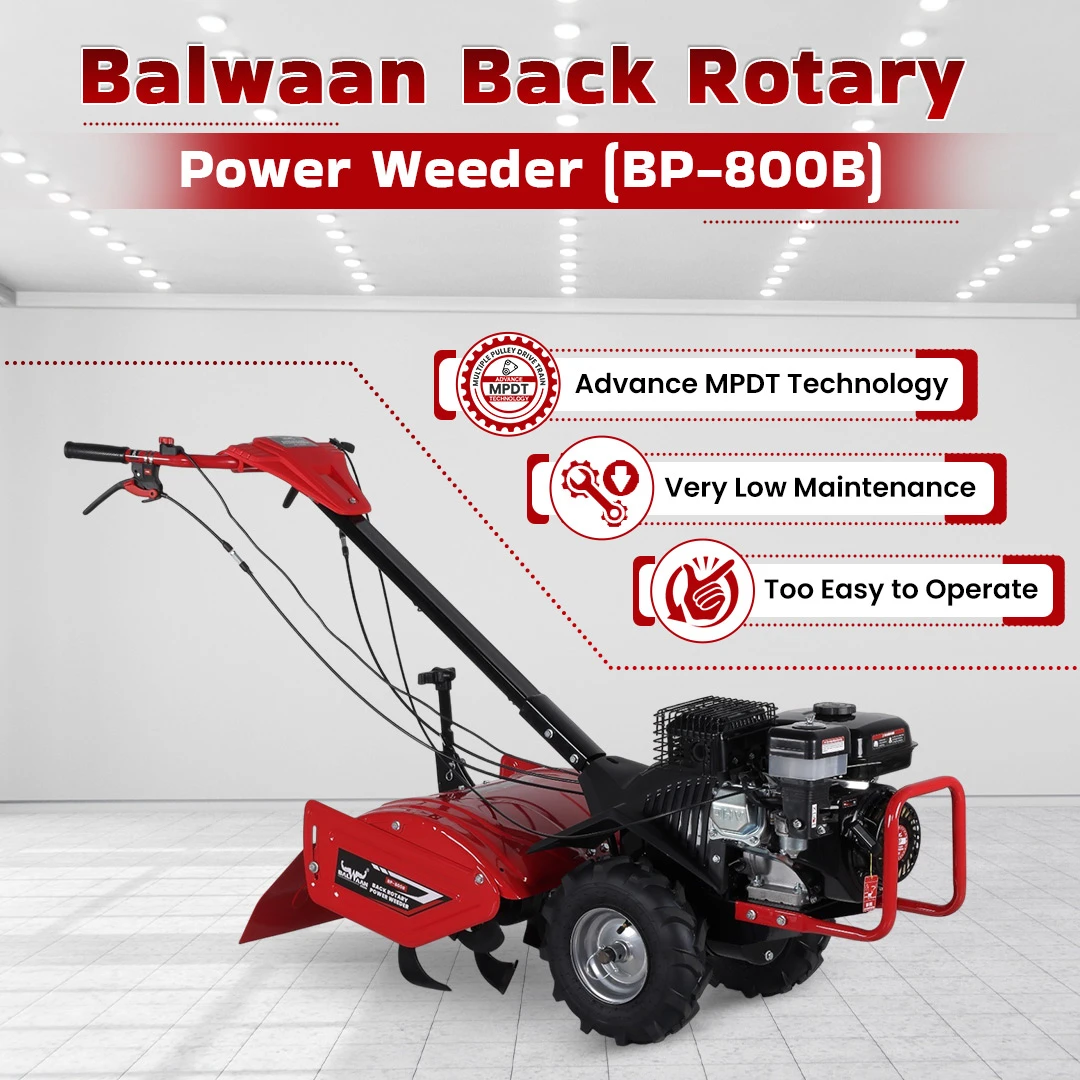 Balwaan Power Weeder - (MPDT) (Back Rotary) (Petrol) BP-800B – thumb