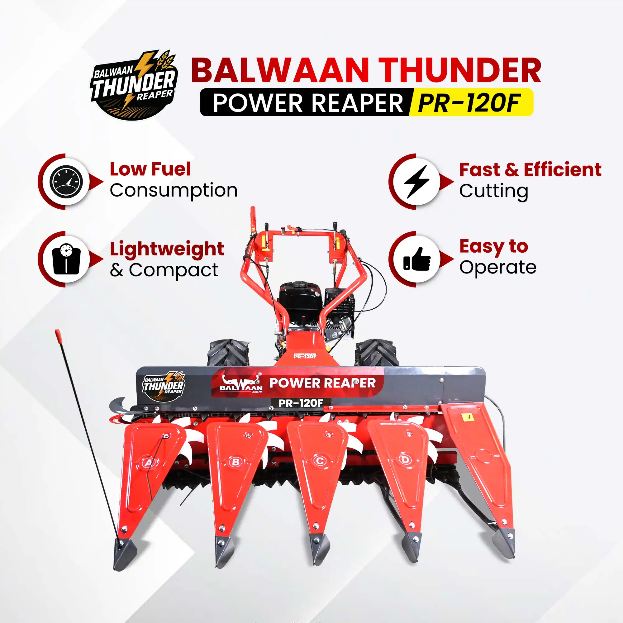 Balwaan Petrol Reaper 4 Row PR- 120F – thumb