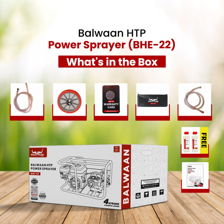 Balwaan BHE-22 HTP Sprayer Pump with 6.5HP Engine – thumb