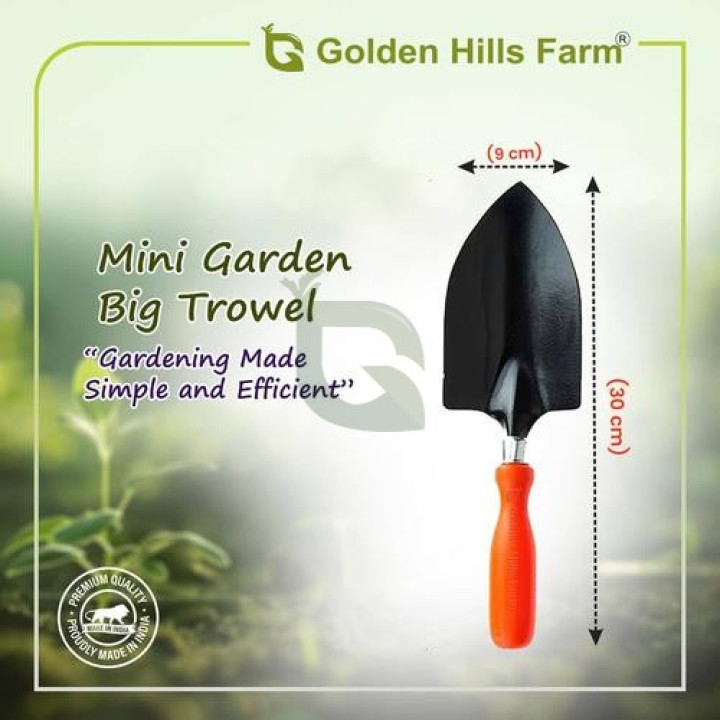 Golden Hills Farm Garden Trowel - Metal Blade  Gardening Tools