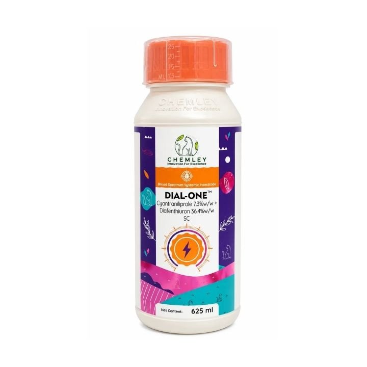 Chemley DIAL-ONE Insecticide – Cyantraniliprole 7.3% + Diafenthiuron 36.4% w/w SC