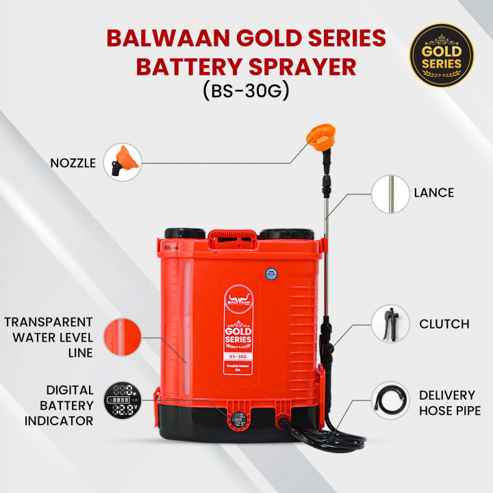 Balwaan Gold Series BS-30G Double Motor Battery Sprayer – thumb