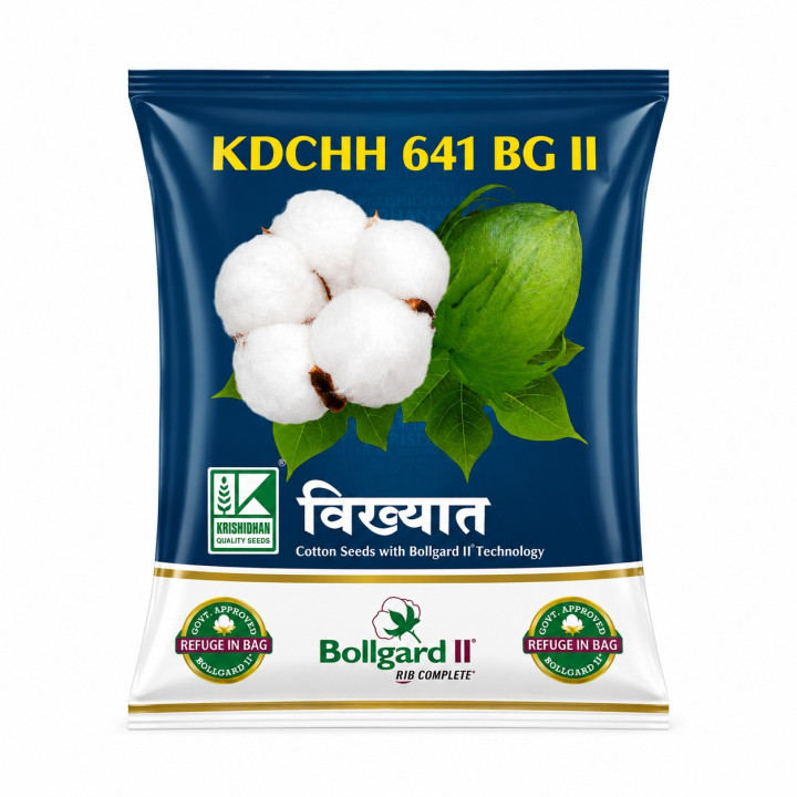 Krishidhan Vikhyat Cotton Seeds (KDCHH 641 BG II)