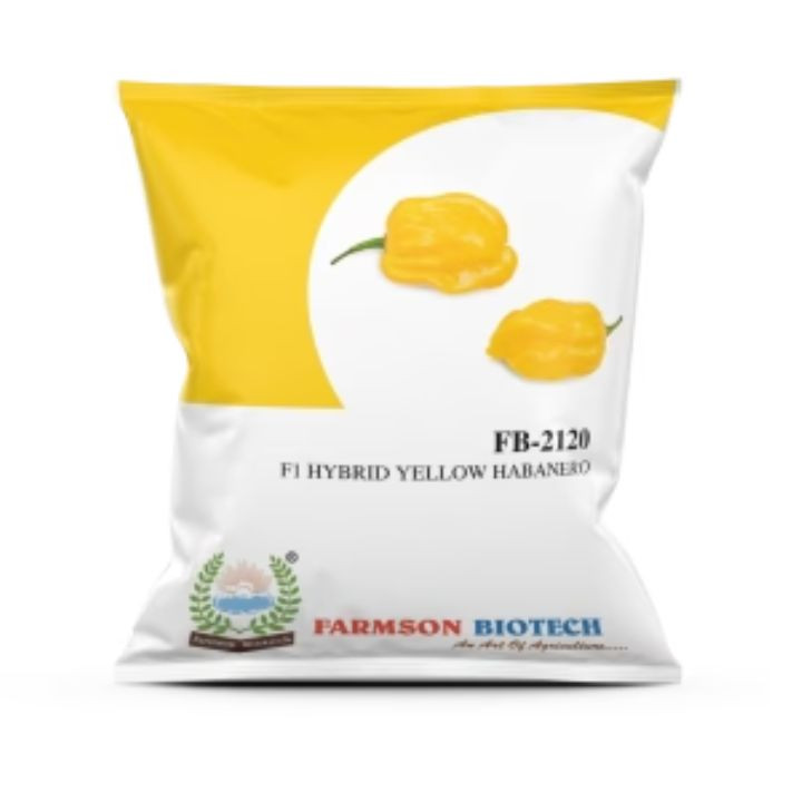 Farmson biotech fb-2120 habanero yellow chilli seeds