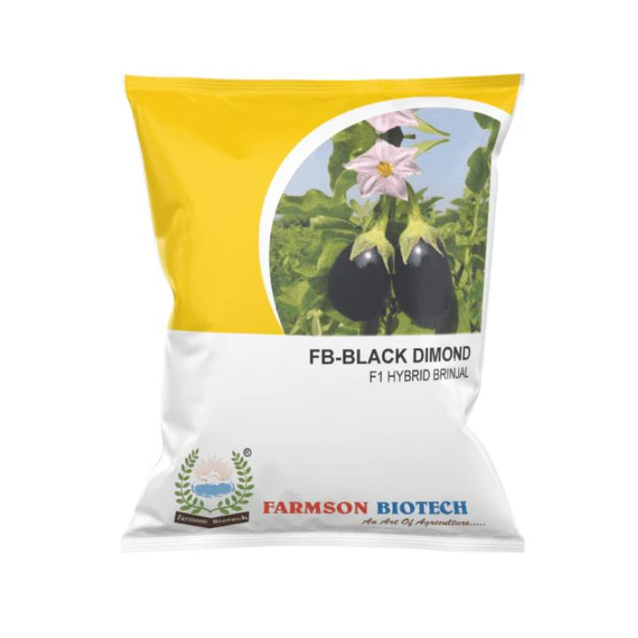Farmson biotech fb-black dimond f1 hybrid brinjal seeds