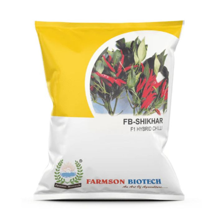 Farmson biotech shikhar f1 hybrid chilli seeds