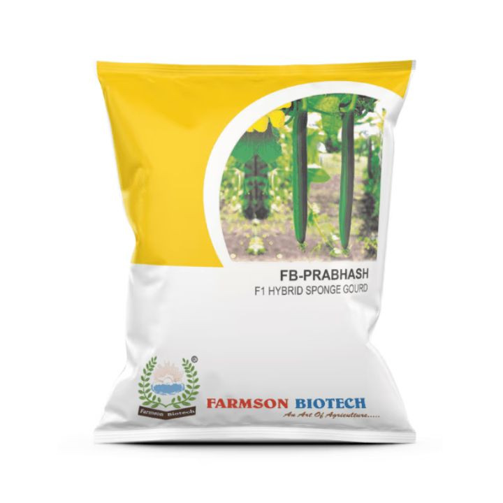 Farmson Biotech Prabhas F1 Hybrid Sponge Gourd Seeds