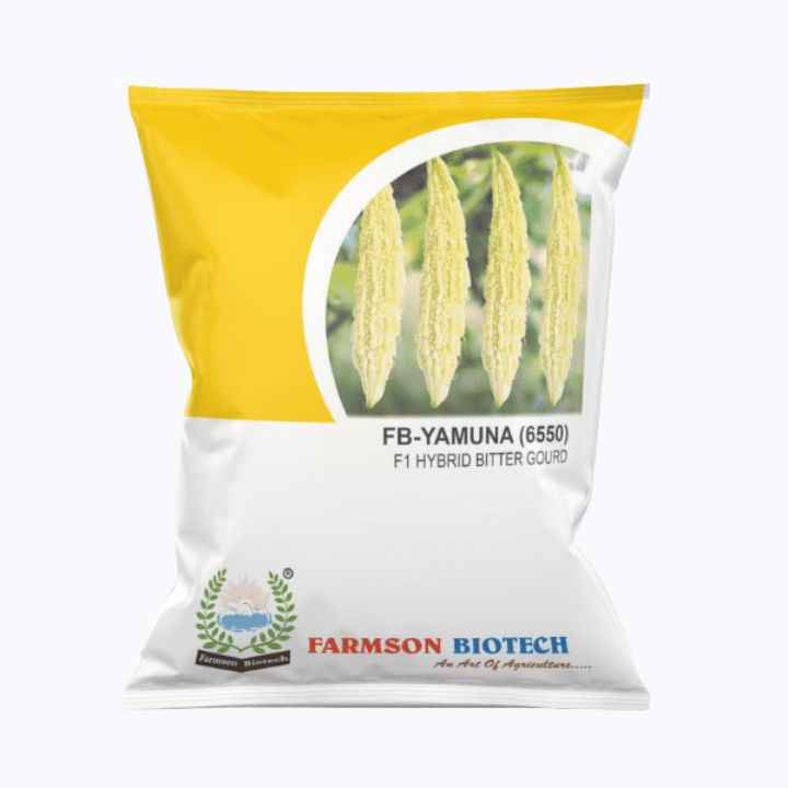 Farmson FB Yamuna 6550 F1 Hybrid White Bitter Gourd Seeds
