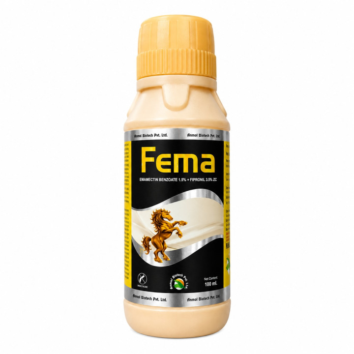 Anmol Biotech Fema Emamectin Benzoate 1.5% + Fipronil 3.5% SC Insecticide