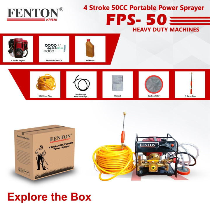 FENTON Krishi FPW-270 4 Stroke 270CC 9HP Heavy Duty Power Weeder – thumb