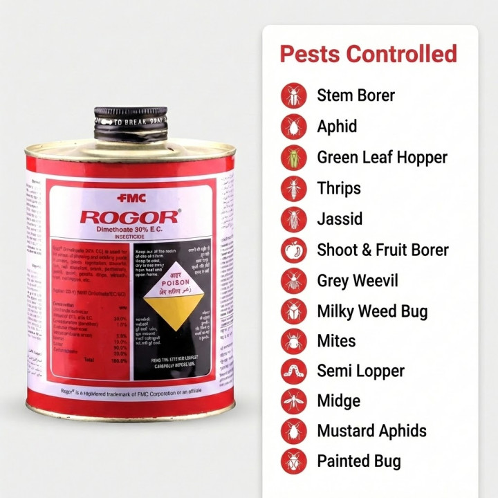 FMC Rogor Insecticide - Dimethoate 30% EC – thumb