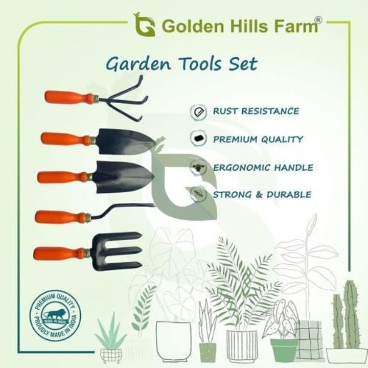 Golden Hills Farm Gardening Hand Tools Set - 5 Pieces – thumb