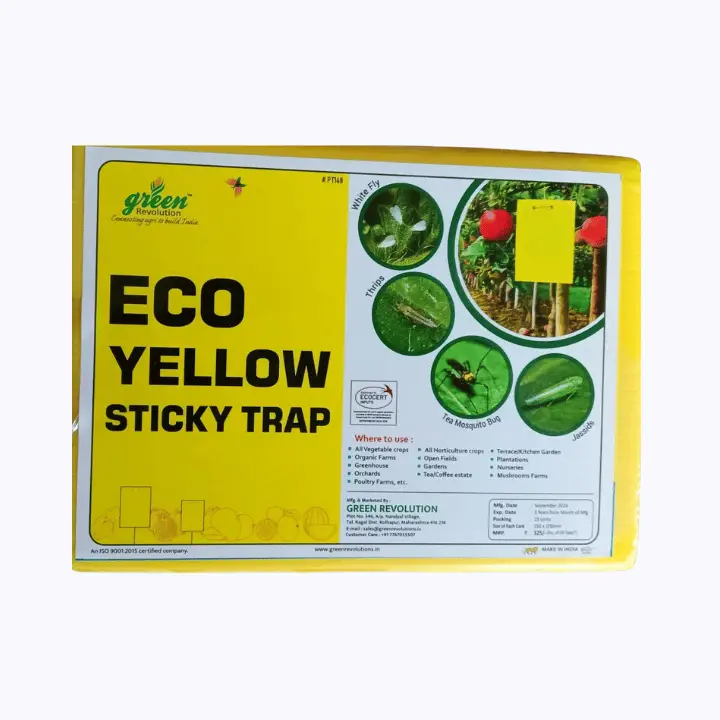 Green Revolution Eco Yellow Sticky Trap – main view