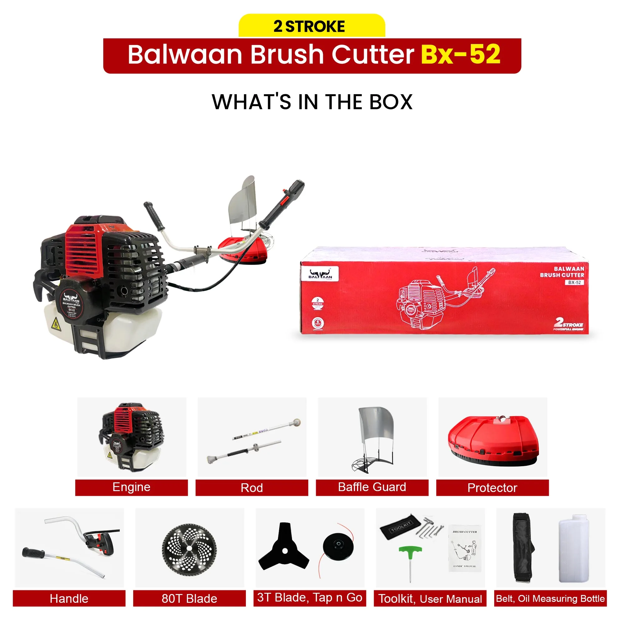 Balwaan Side Pack BX 52 Brush Cutter – thumb