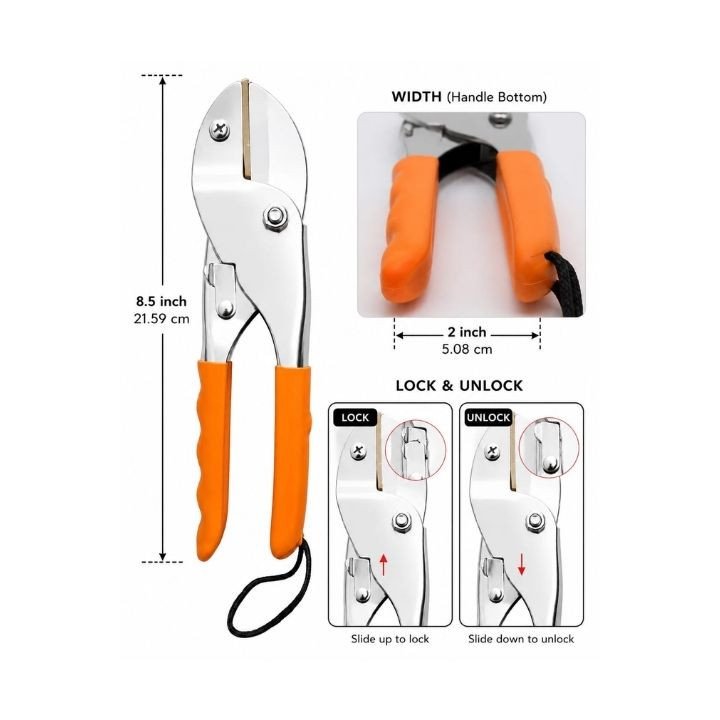 NASIRI GARDEN TOOLS Roll Cutter Scissor (Stainless Steel) – thumb