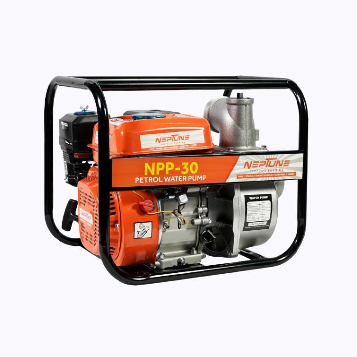 Neptune 6.5 HP Portable Petrol Water Pump – 196 CC 4 Stroke Engine