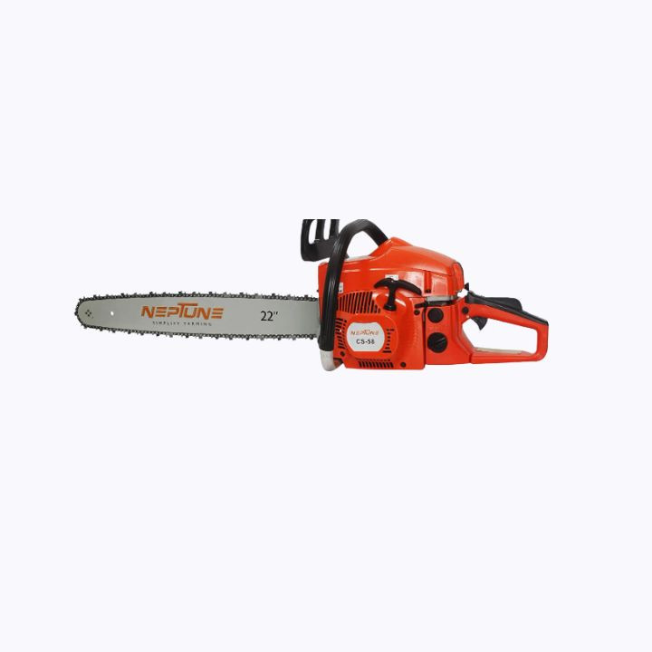 Neptune CS-58 Petrol Chain Saw with 58cc Engine & 22-Inch Cutter Bar