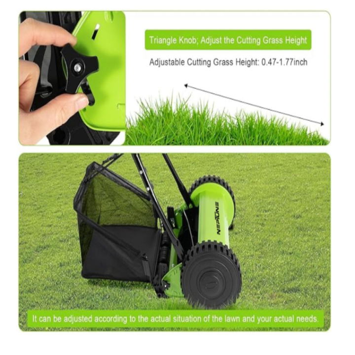 Neptune LMM-16 Manual Lawn Mower with 16 Inch Cutting Width – thumb