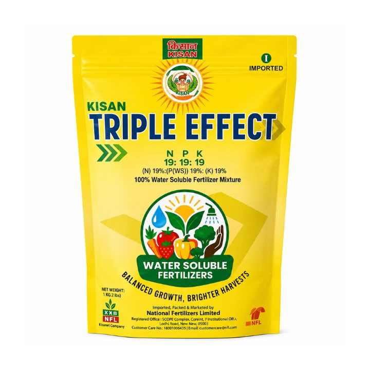 NFL Kisan Triple Effect NPK 19:19:19 Water Soluble Fertilizer
