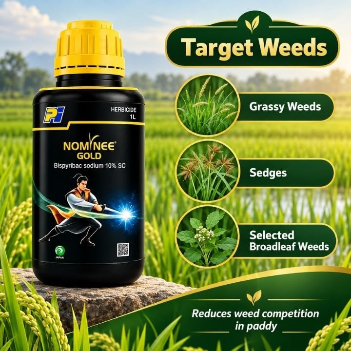 Nominee Gold Bispyribac Sodium 10% SC Herbicide – thumb