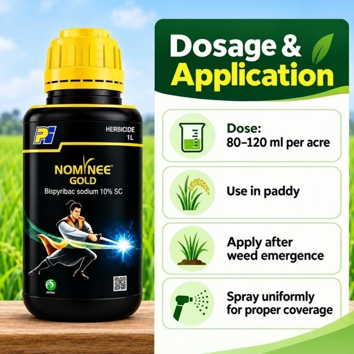 Nominee Gold Bispyribac Sodium 10% SC Herbicide – thumb