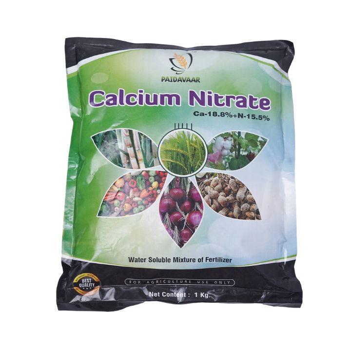 Paidavaar Calcium Nitrate (Ca 18.8% + N 15.5%) Water Soluble Fertilizer