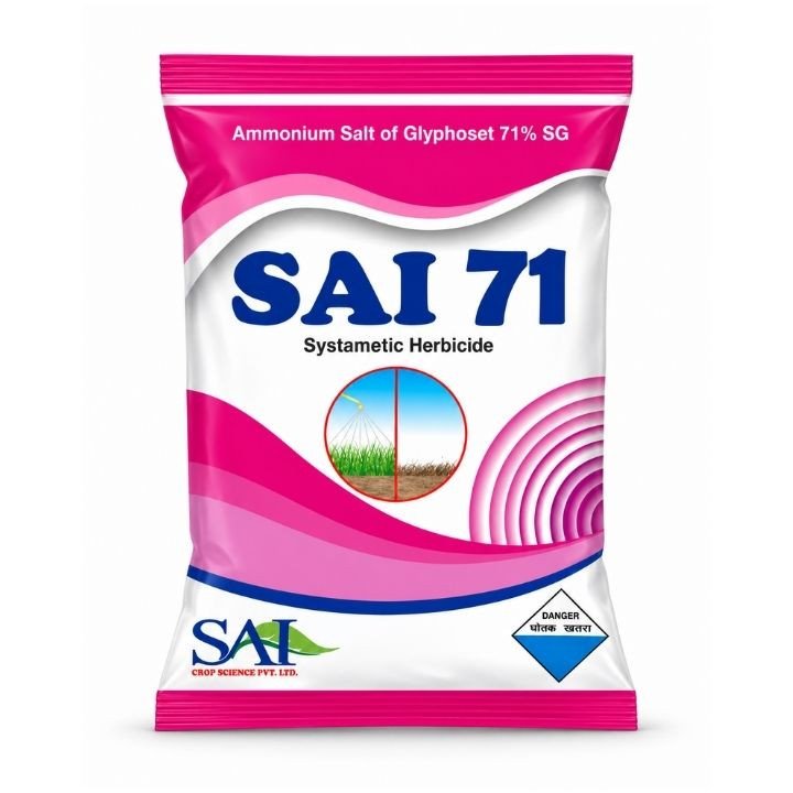 Sai Crop Science Sai 71 Herbicide (Ammonium Salt of Glyphosate 71% SG)