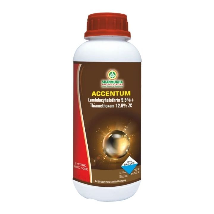 Shanmukha Accentum Insecticide (Thiamethoxam 12.6% + Lambda-Cyhalothrin 9.5% ZC)