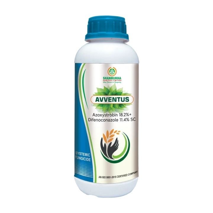 Shanmukha Avventus Fungicide (Azoxystrobin 18.2% + Difenoconazole 11.4% SC)