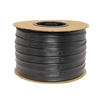 Siddhi 16mm Flat Inline Drip Lateral 0.2 Thickness 16-4-30 Double Punched Dripper (Black) Pack of 1000 Meters