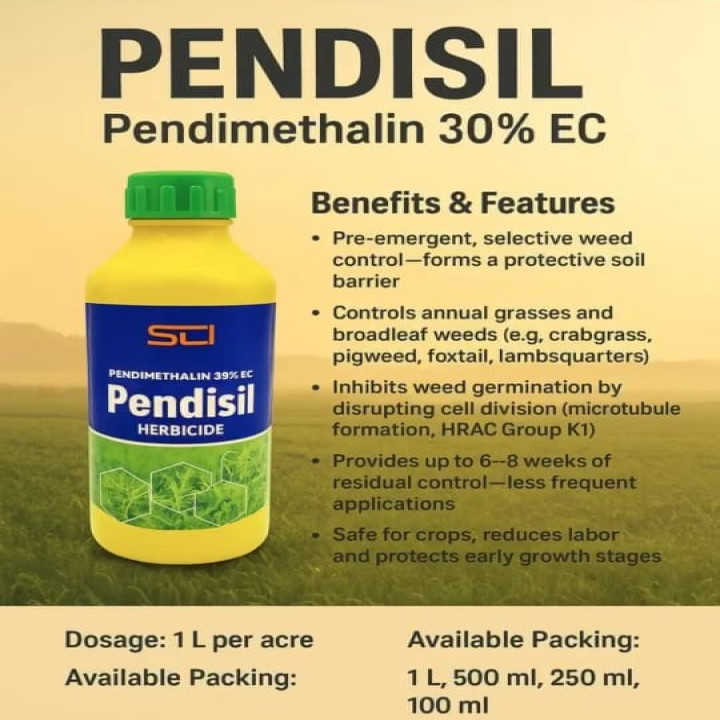 Silver Crop Pendisil Pendimethalin 30% EC Herbicide – thumb