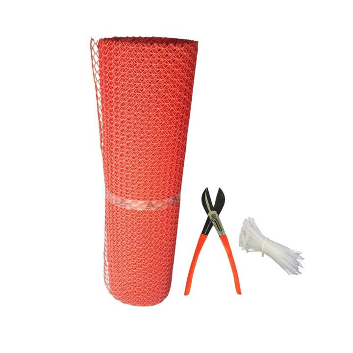 Singhal Tree Guard Net Red 4 Ft Height (5–25 Ft Length Options)