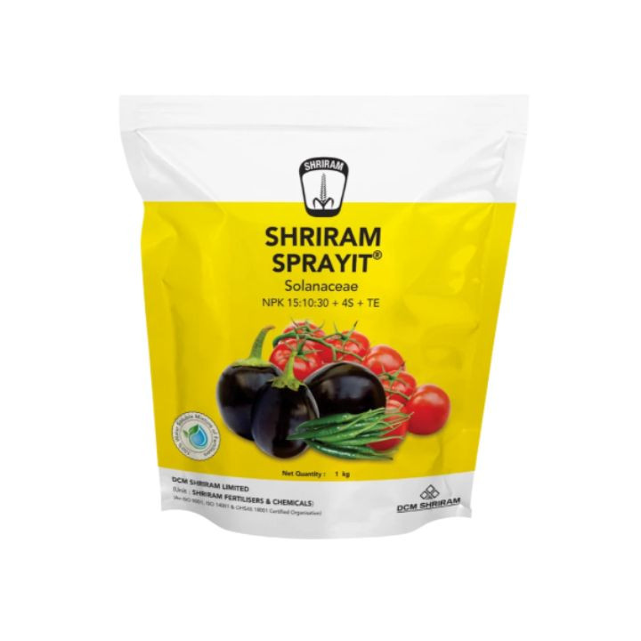 Shriram SPRAYIT Solanaceae NPK 15:10:30 + 4% S + TE Foliar Nutrient