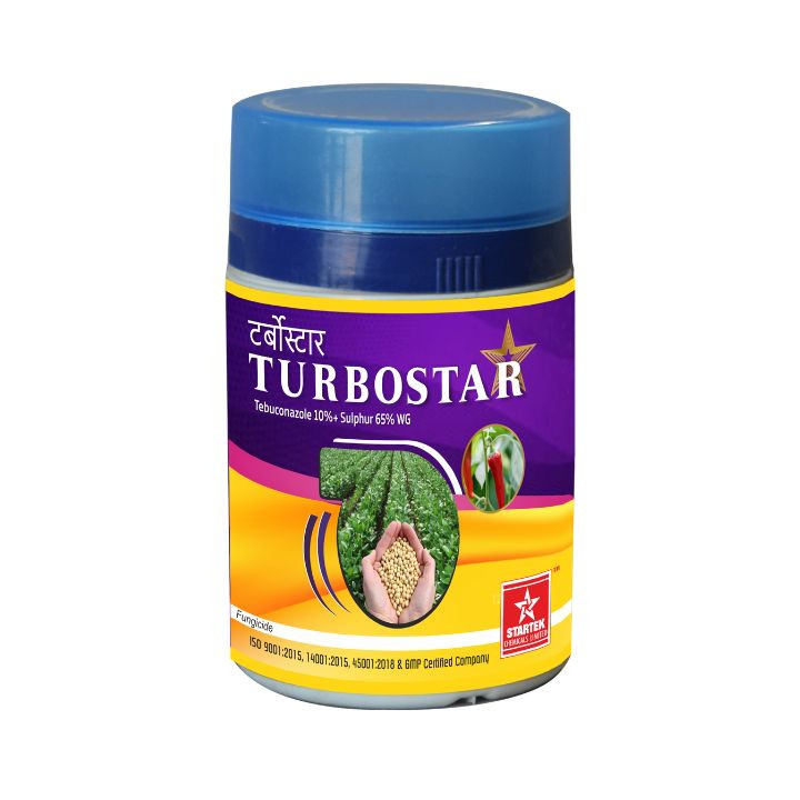 Startek Chemicals Turbostar Sulphur 65% + Tebuconazole 10% WG Fungicide