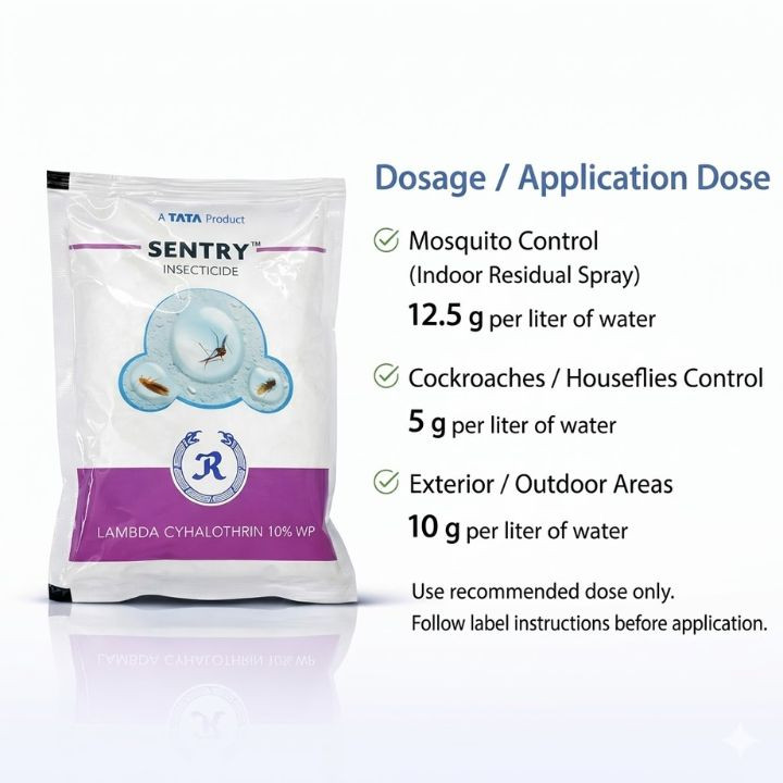 Tata Rallis Sentry Insecticide - Lambda Cyhlothrin 10% WP – thumb