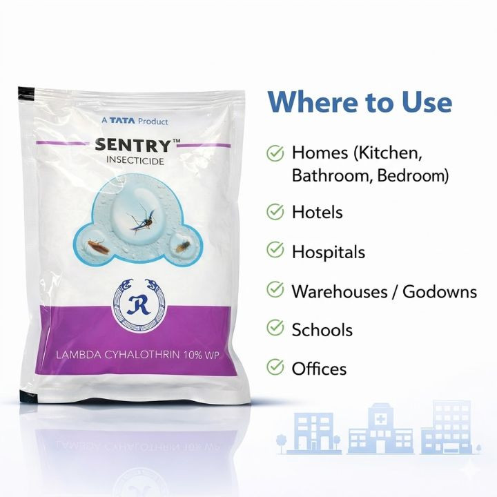 Tata Rallis Sentry Insecticide - Lambda Cyhlothrin 10% WP – thumb